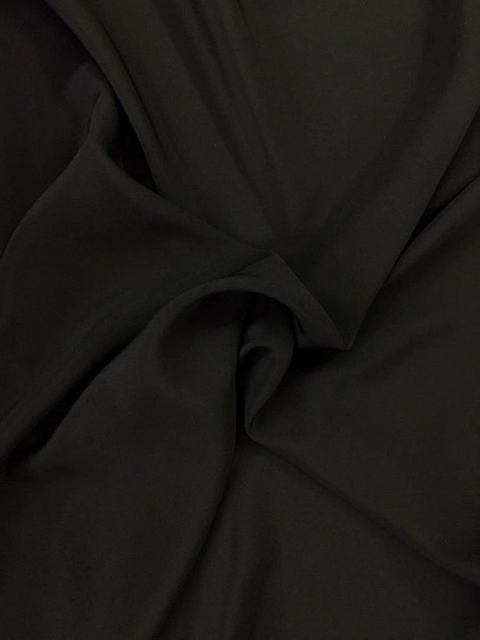 16mm Silk Crepe De Chine- Jet Black