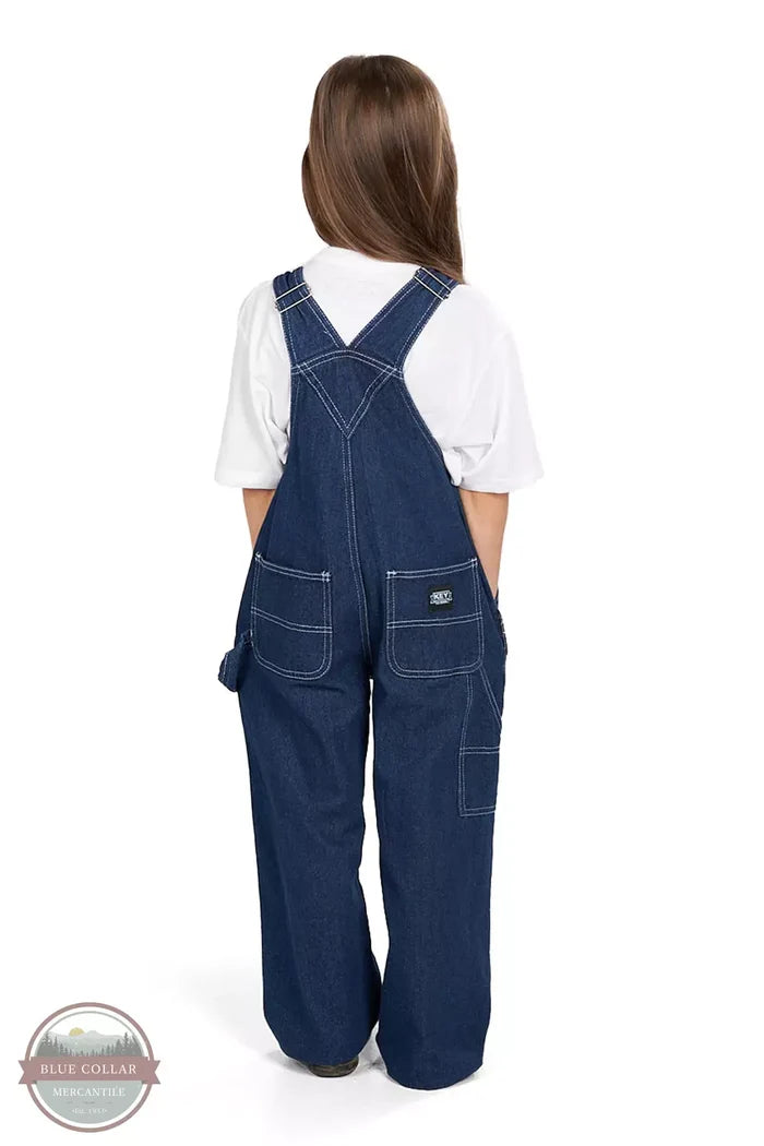 Key 225.45 Denim Bib Overalls, Children's Sizes Back View