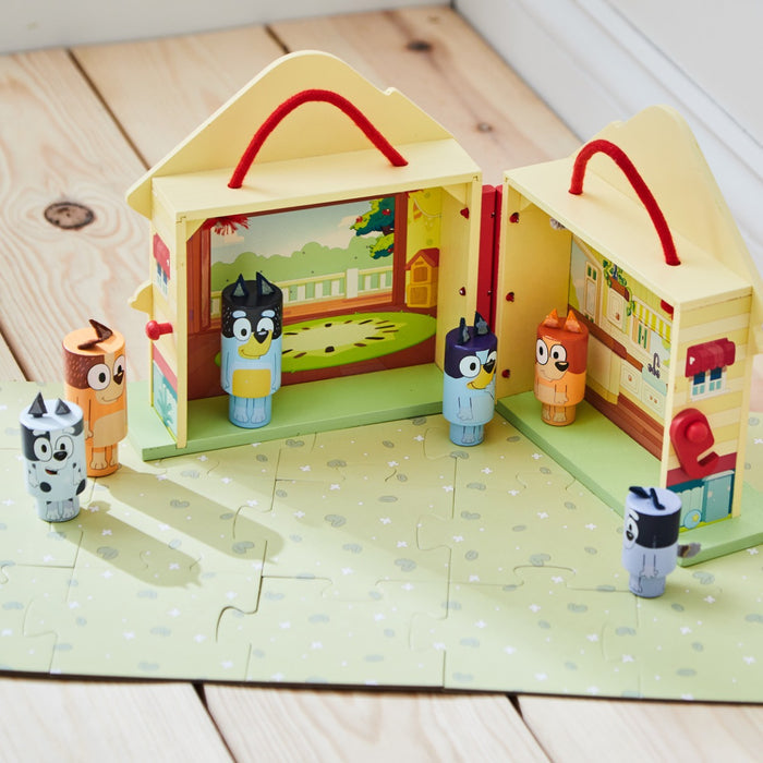 8th Wonder Personalised Bluey Wooden House Playset