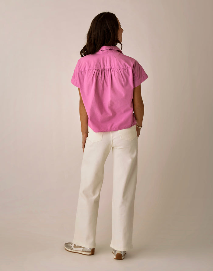 Audrey Wide Leg: White