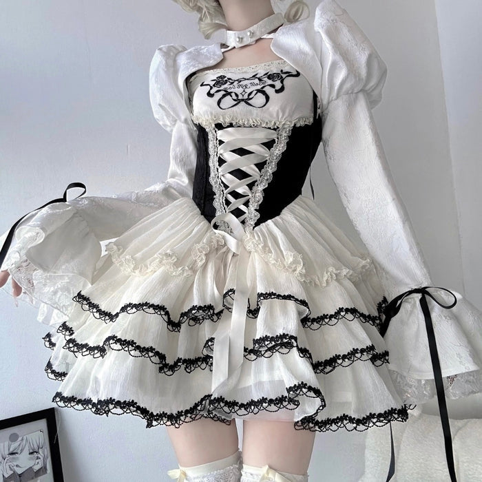 Black&Ivory / Dress+Bolero / S
