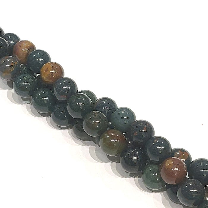 Bloodstone gemstone strands, jewelry supplies