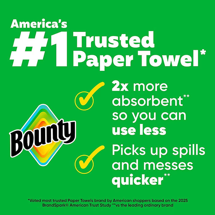 Bounty Select-A-Size 2-Ply Paper Towels, 12 Rolls, 93 Sheets per Roll