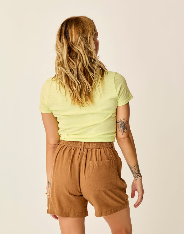Cassidy Graphic Tee: Limeade Island