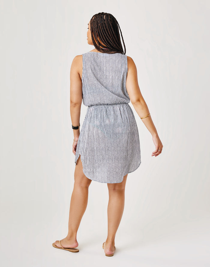 Coastal Cover Up: Navy Milos Stripe