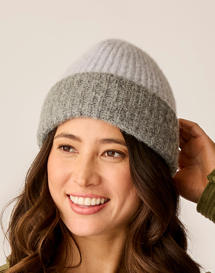 Darcy Wool Beanie: Grey