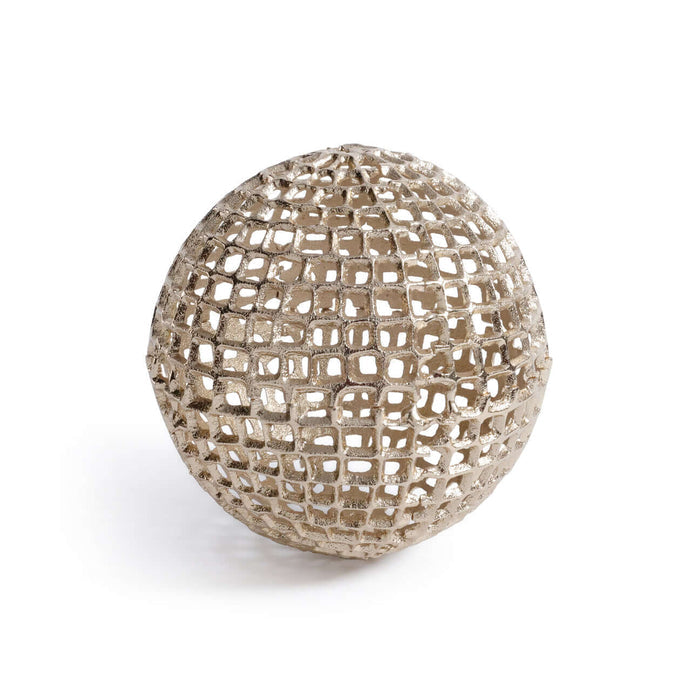 Decorative Alloy Orb - Gold - Decorative Accessories by Carlyle Avenue