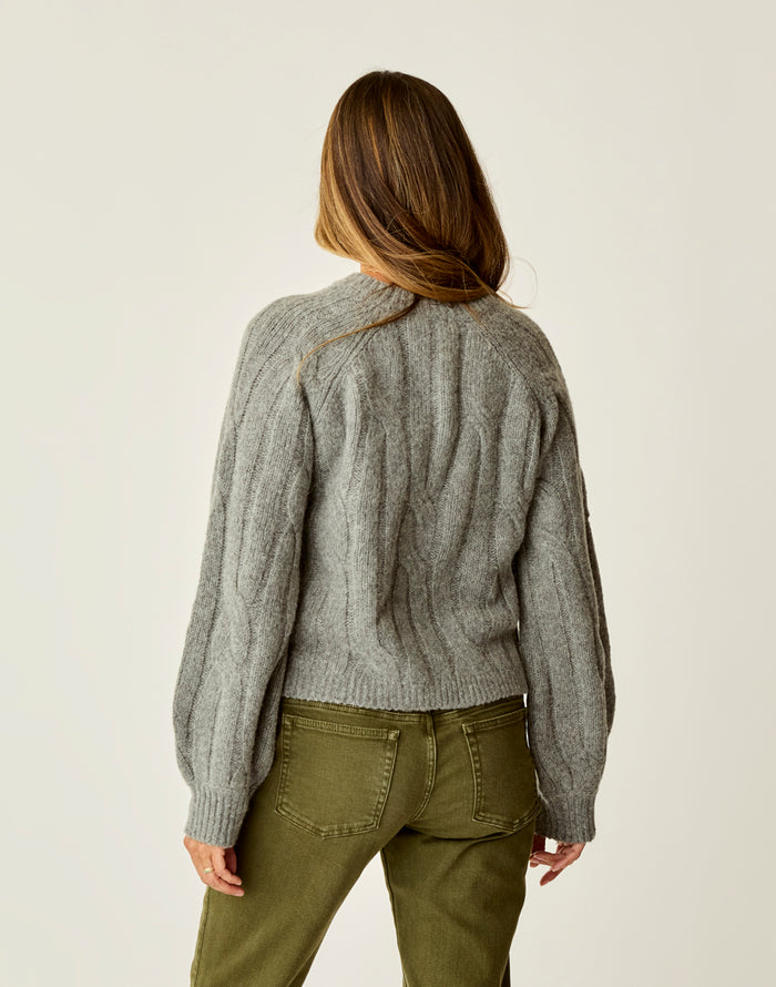 Eloise Wool Sweater: Mid Grey