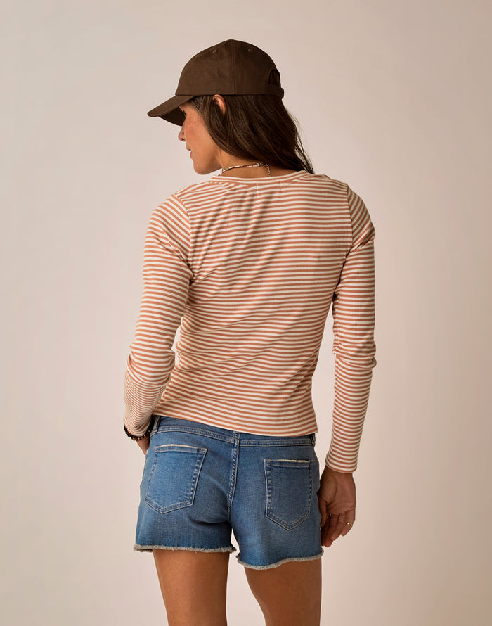 Ever Henley: Crema Stripe