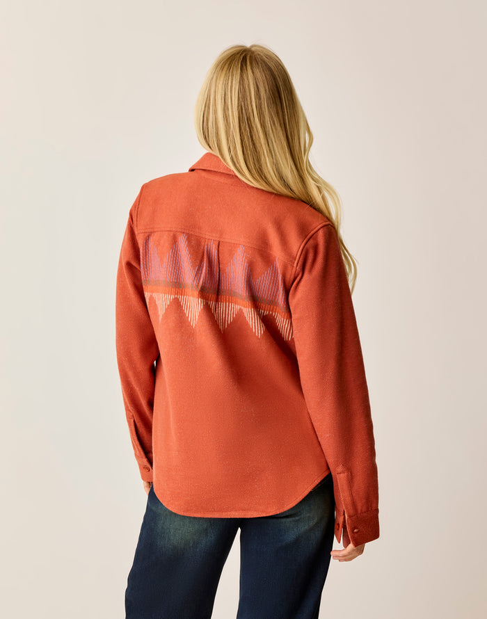 Fairbanks Supersoft Shirt: Copper Zig Zag