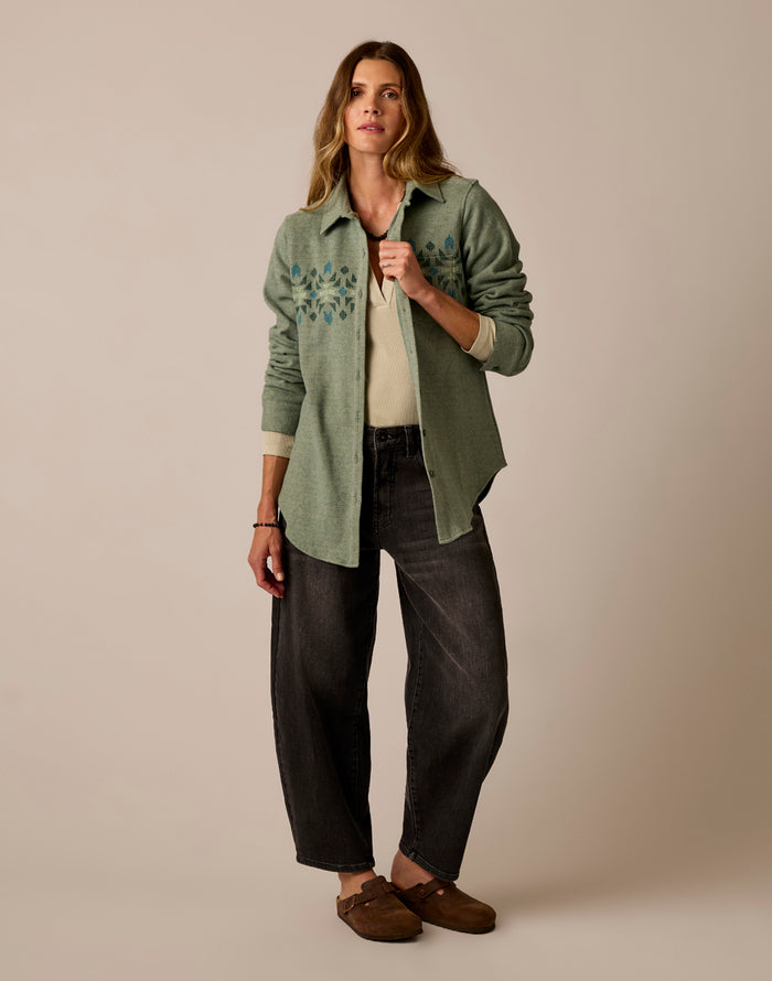 Fairbanks Supersoft Shirt: Laurel Motif