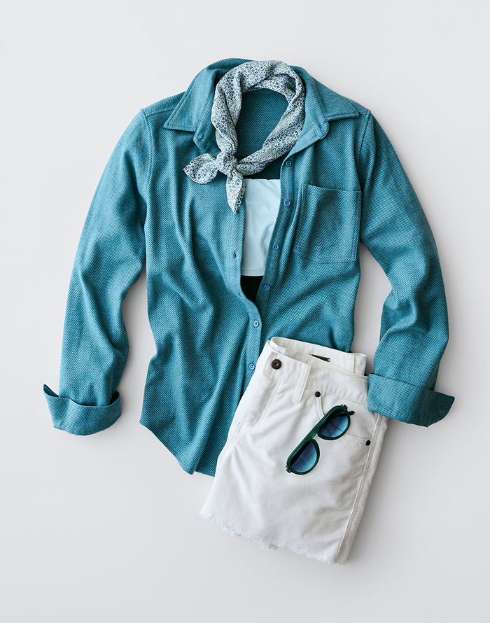 Fairbanks Supersoft Shirt: Storm Heather - FINAL SALE