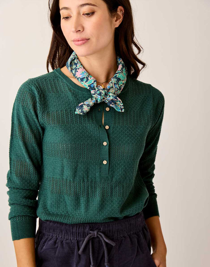 Gauze Bandana: Navy Multifloral