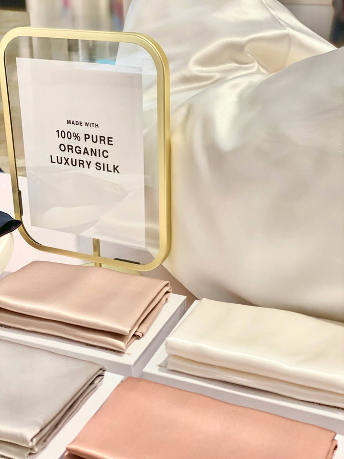 HoneyLux - Queen Organic Silk Pillowcase - Pink