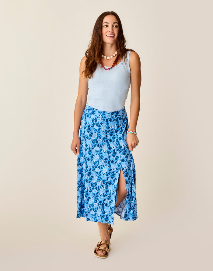 Hope Skirt: Navy Floral - FINAL SALE