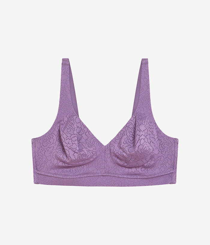 Inside Job™ Wire Free Bra: Italian Grape