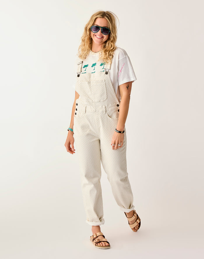 Jason Denim Overall: Birch Check - FINAL SALE