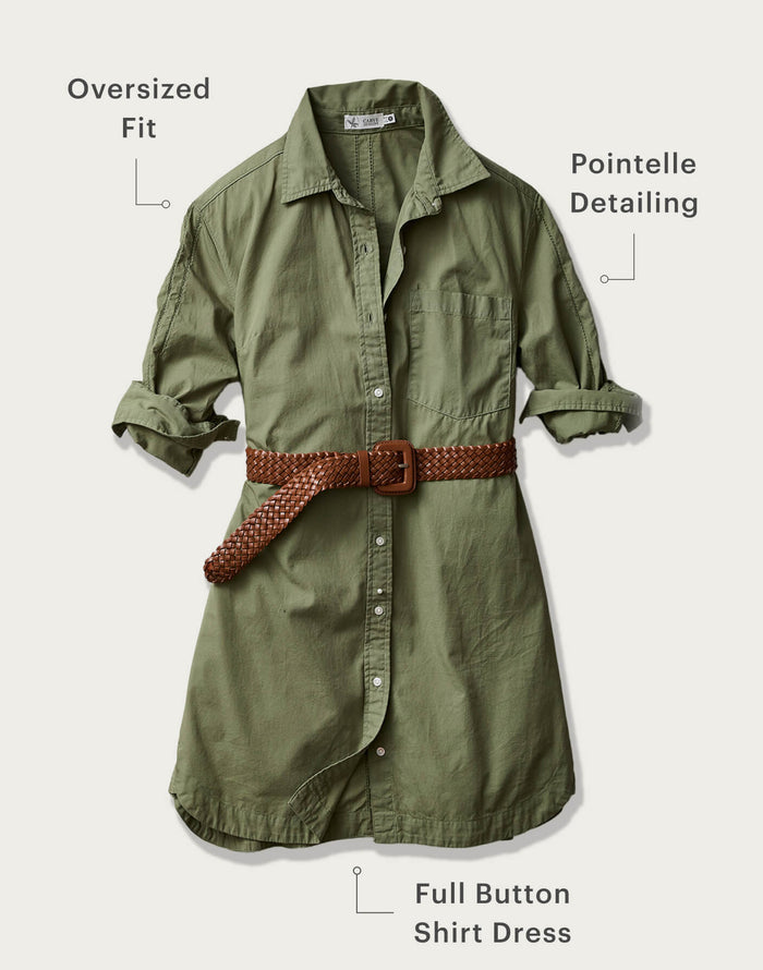 Jules Poplin Dress: Fatigue