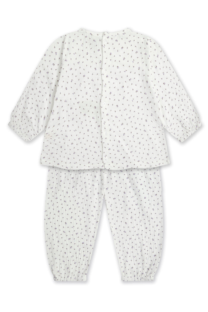 KIDS BALLOON PJ SET | LILAC FLORAL MUSLIN