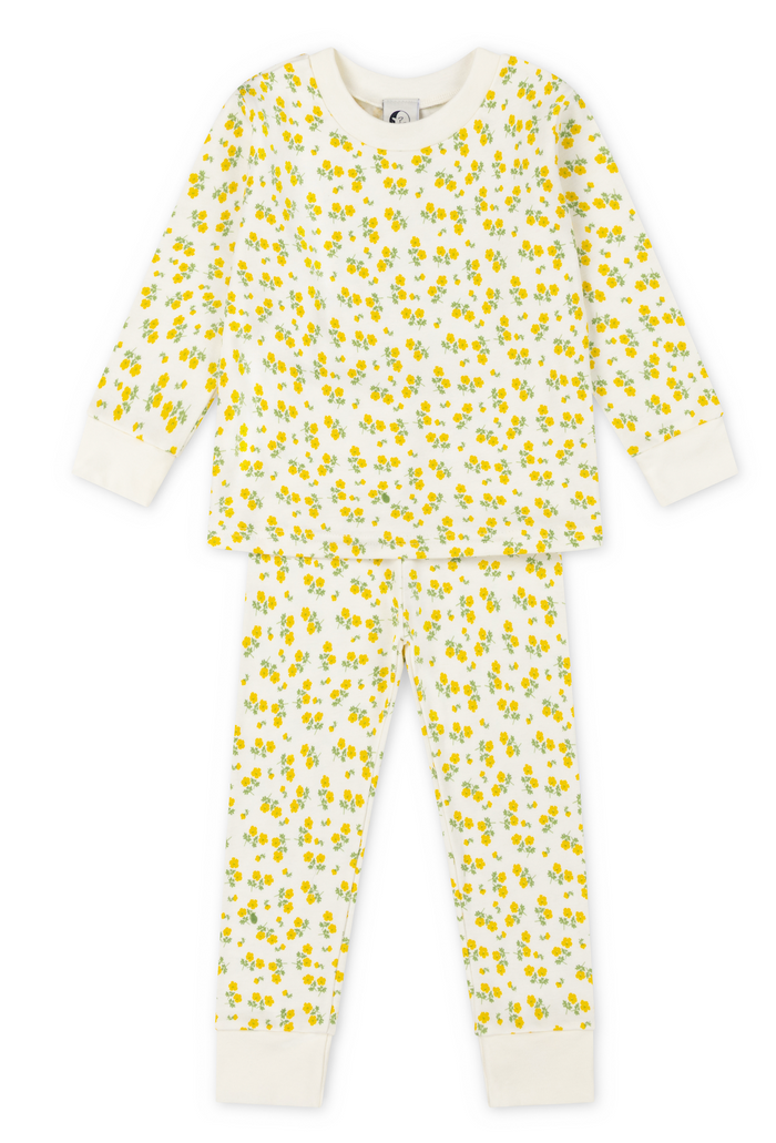 KIDS CLASSIC PYJAMA SET | TEA FLORAL YELLOW