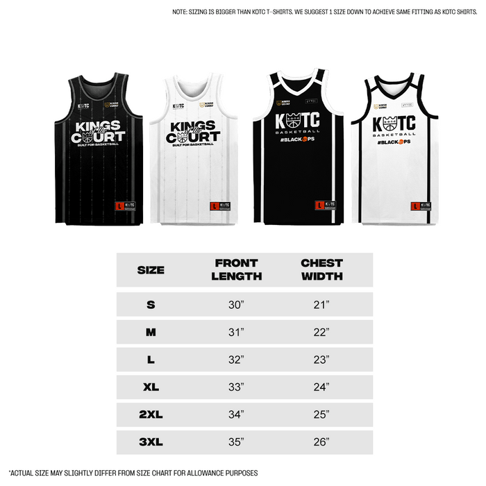 KOTC Built for Basketball Jersey - Black