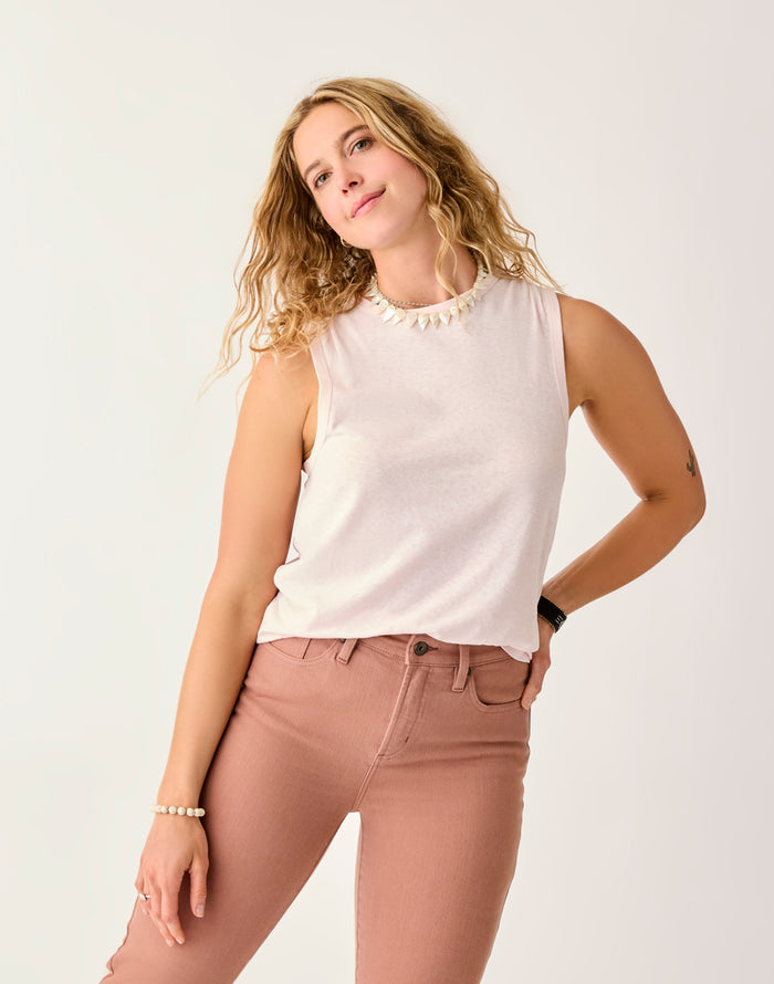 Larisa Hemp Tank: Pastel - FINAL SALE