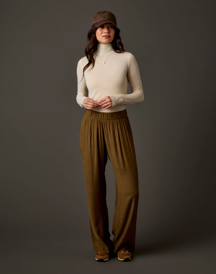Lea Tissue Turtleneck: Birch