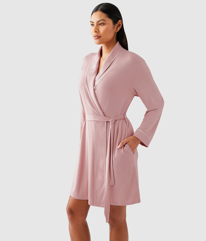 Lease to Lounge Robe: Blush Pink
