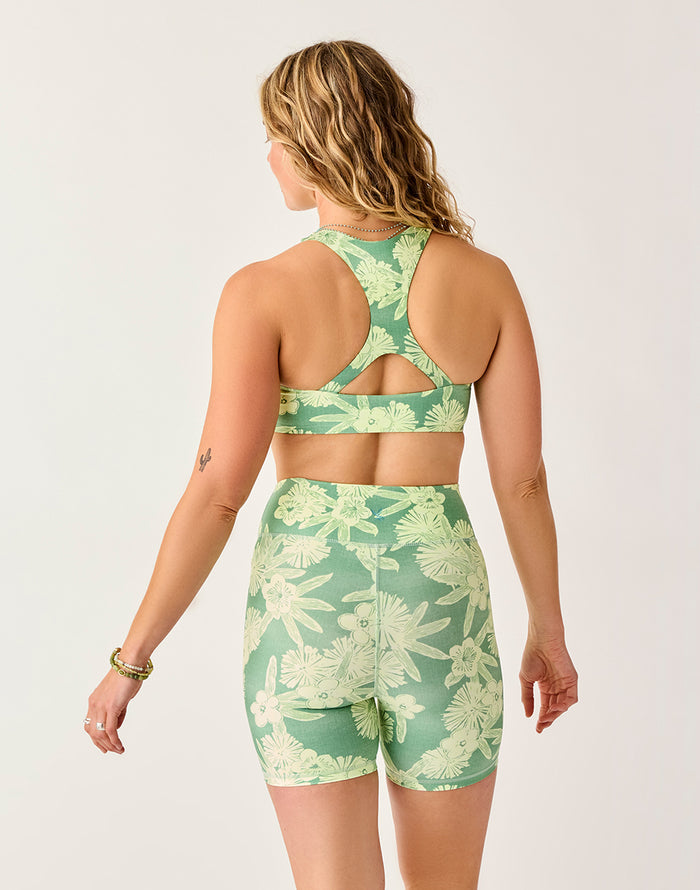 Lucie 6" Compression Short: Tide - FINAL SALE