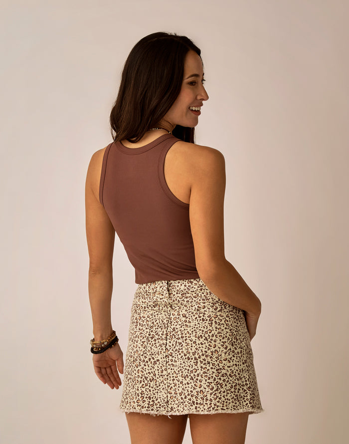Lyra Rib Tank: Coco