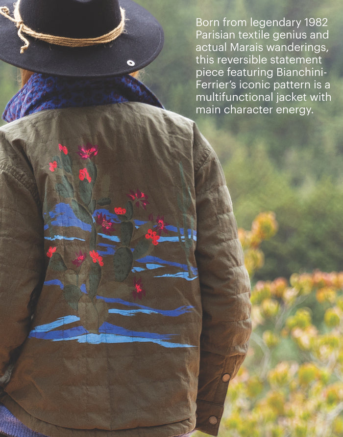 Marais Reversible Jacket: Fir/Capri Batik