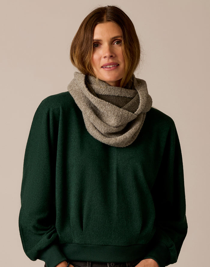Margot Scarf: Dark Olive Birdseye