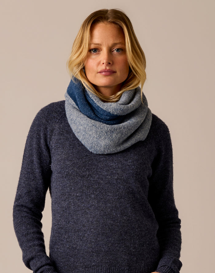 Margot Scarf: Deep Ocean Birdseye