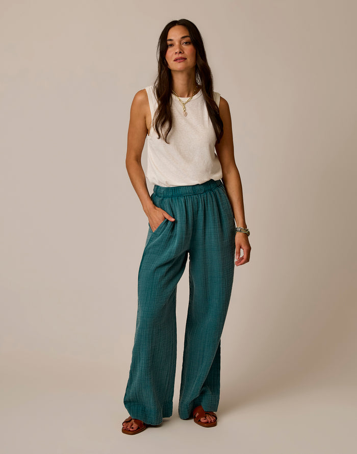 Nico Gauze Pant: Nightdive Acid Wash