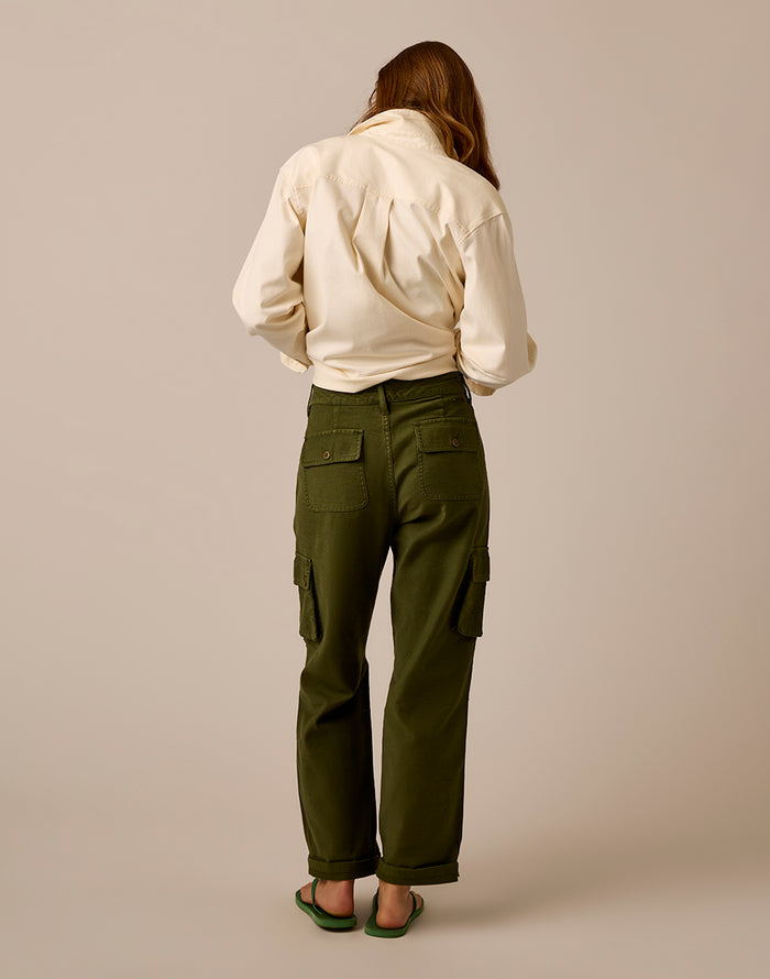 Nina Cargo Pant: Fir