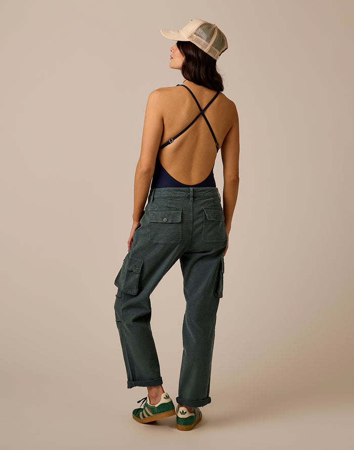 Nina Cargo Pant: Slate