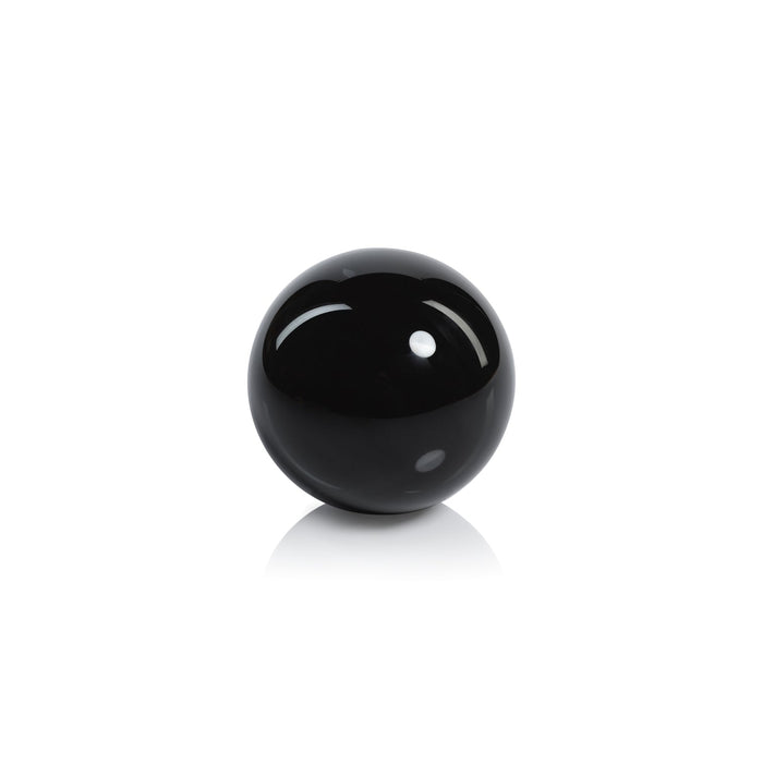 Noir Crystal Glass Fill Ball - Black - Decorative Accessories by Carlyle Avenue