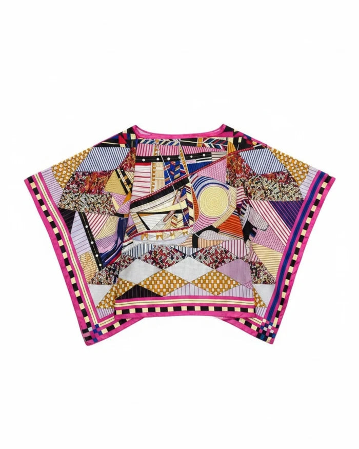 One-of-A-Kind Italian Silk Kaftan | Pattern 1