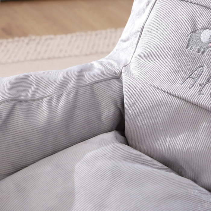 Personalised Born to be Loved Grey Bean Bag Chair