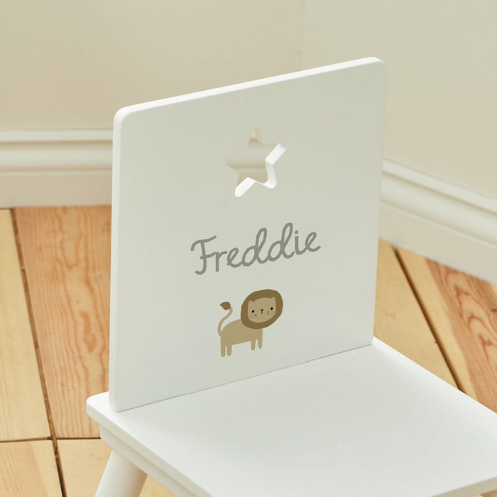Personalised Born To Be Loved Star Lion Chair