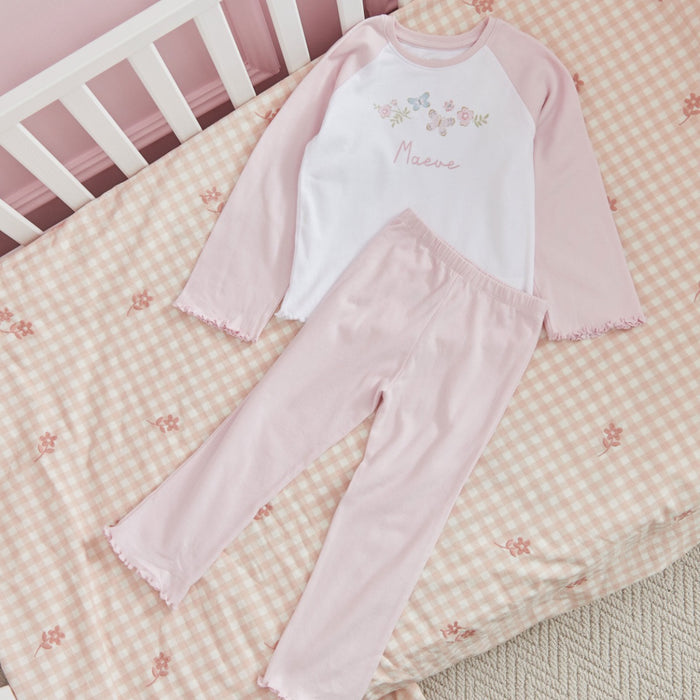 Personalised Garden Secrets Butterfly Pink Pyjamas