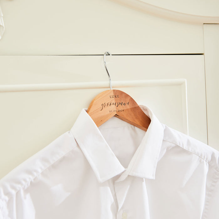 Personalised Groomsman Wooden Hanger