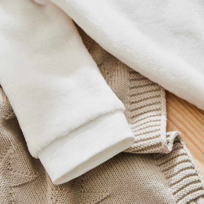 Personalised Ivory Fleece Onesie