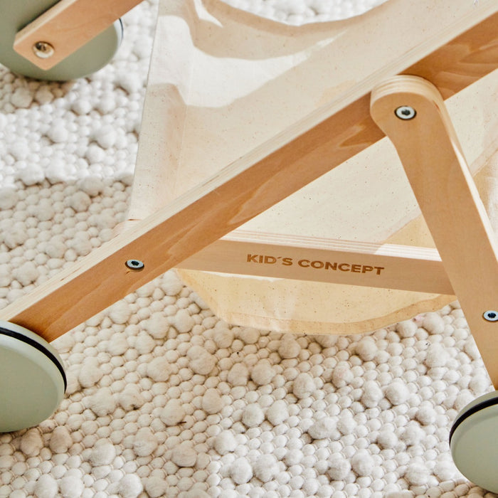 Personalised Kids Concept Bee Embroidered Wooden Stroller