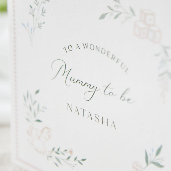 Personalised Mummy-To-Be Greeting Card by Made Yours
