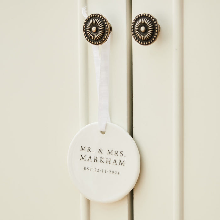 Personalised New Beginnings Ceramic Decoration