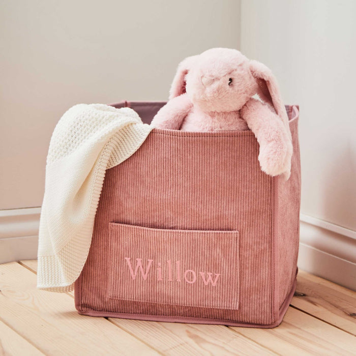 Personalised Pink Storage Cube