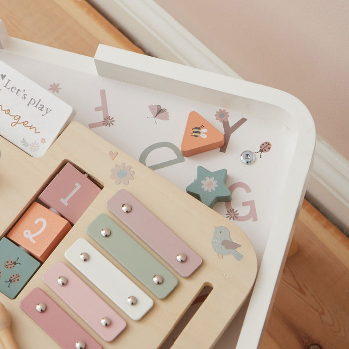 Personalised Pink Wooden Children's Activity Table FSC®