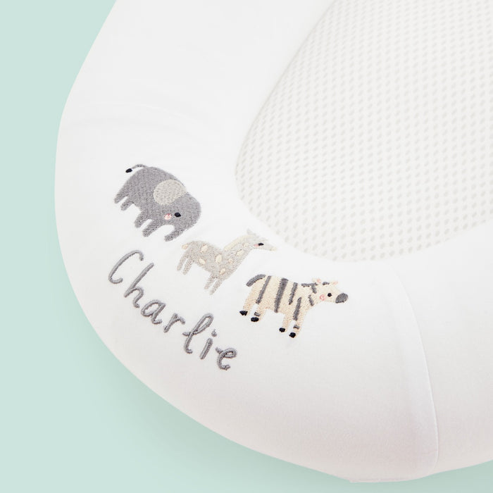 Personalised Purflo White Safari Design Sleep Tight Baby Bed