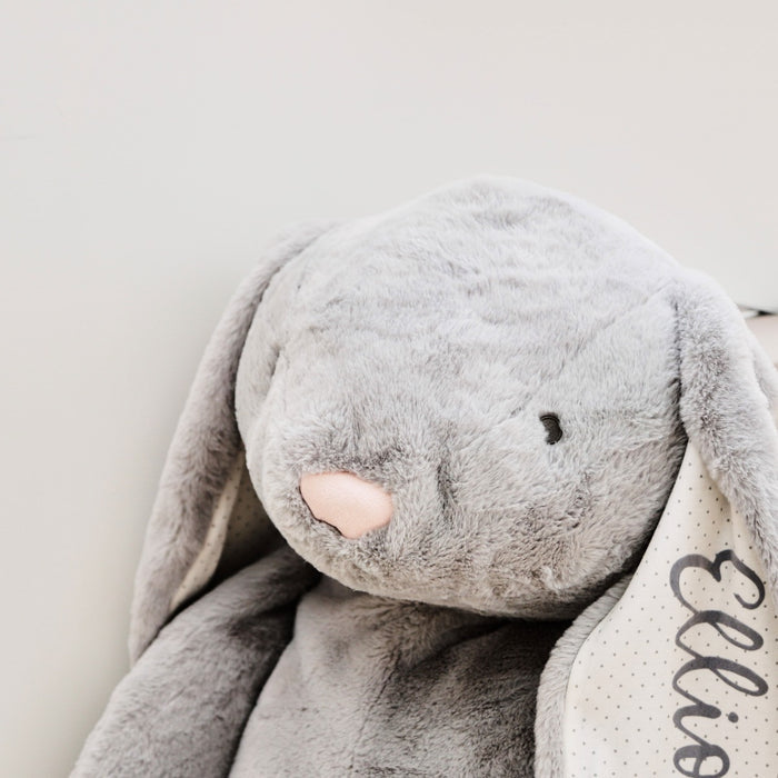 Personalised Supersized Grey Bunny Soft Toy